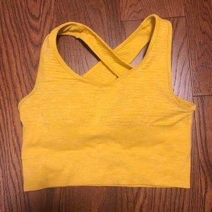 Alphalete R6 Yellow Revival Vault Sports Bra S